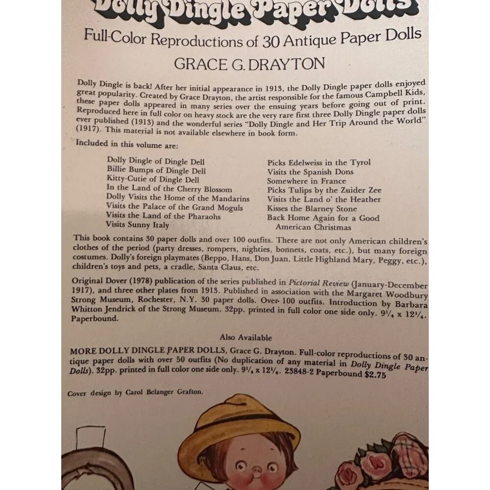 Dolly Dingle Paper Dolls Book Full-Color Grace‎ G. Drayton
